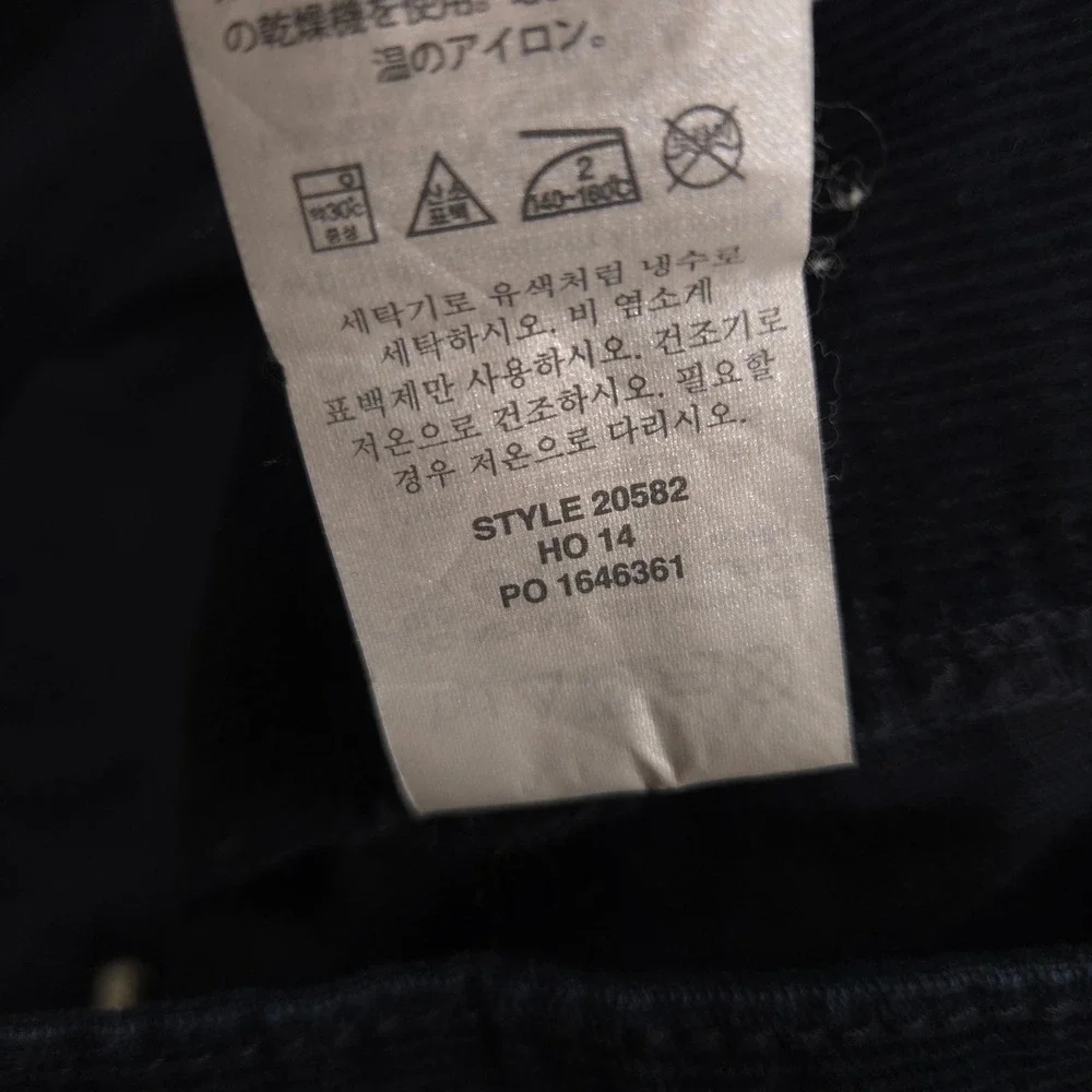 J Crew Corduroy Pants Mens 30X32 Deep Navy Blue 484 Slim Straight Preppy Casual‎